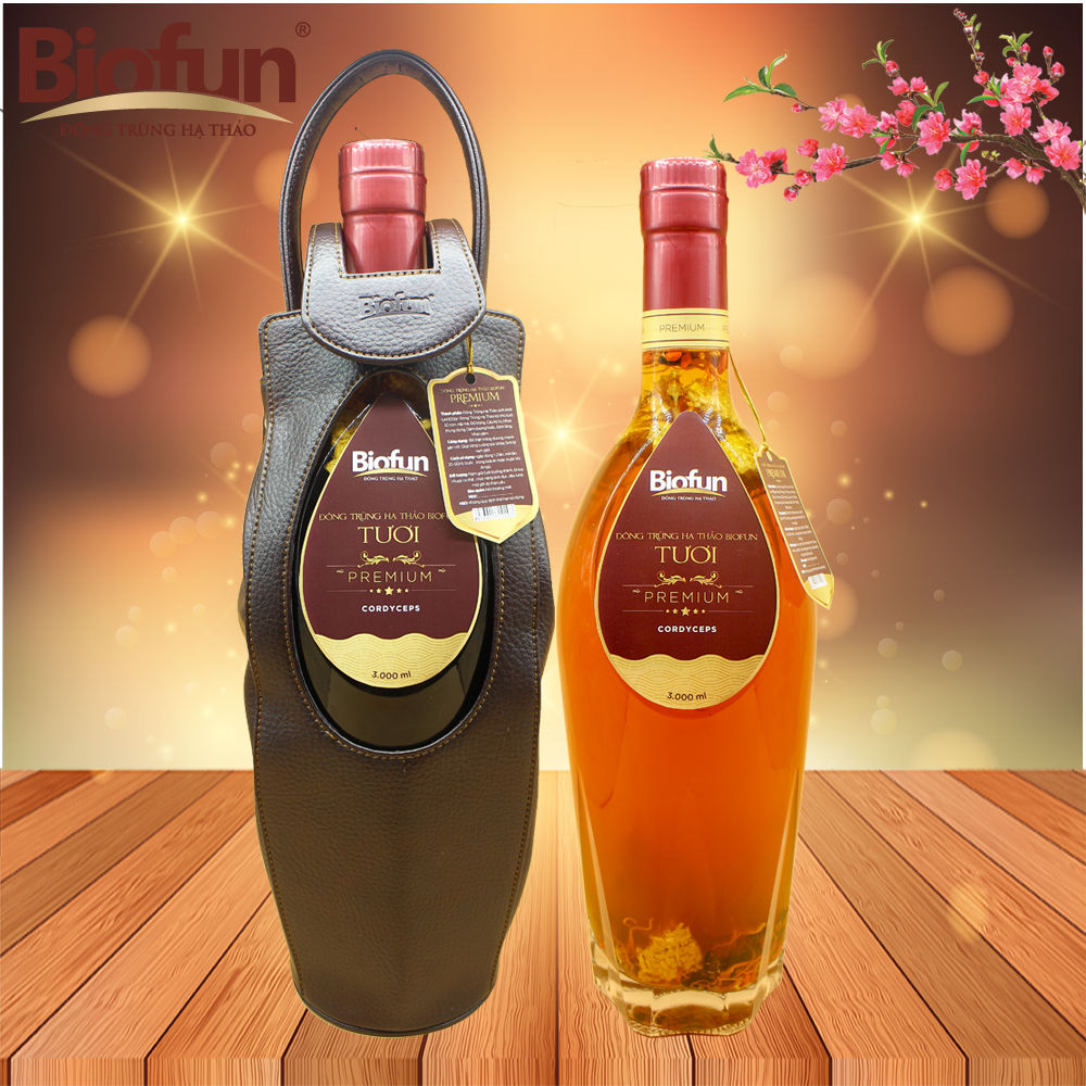 RƯỢU ĐÔNG TRÙNG HẠ THẢO 3 LÍT TÚI DA PREMIUM